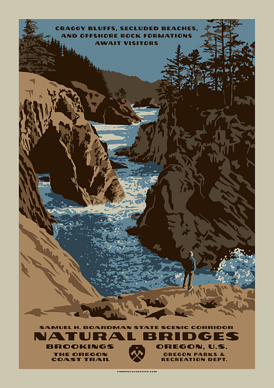 Natural Bridges / Silk Screened Print