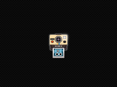 Photogotchi™ polaroid 8bit camera creature icon photogotchi pixel ui