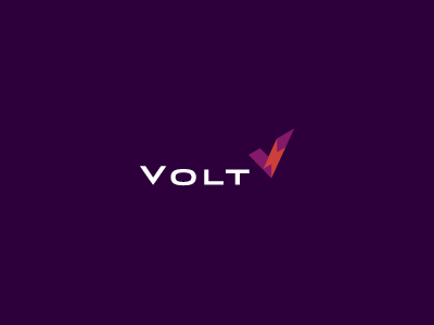 Volt bolt brand electric electricity identity lightning logo volt