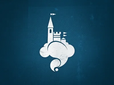 castle in the clouds castle cloud entertainment fantasy floating giant logo waking giants