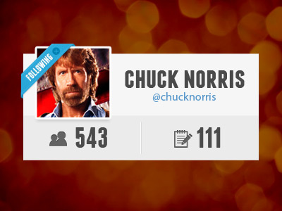 Clean User Stats - Rebound clean concept rebound stats twitter ui user interface ux