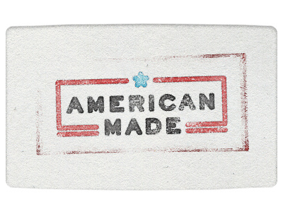 American Made adam trageser america american american made design factory industrial logo made in mark paper patirotic red white and blue stamp star texture two left two left type usa vintage