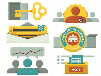 _144 avatar code school envelope envy labs graph illustration key people report card sticker vote