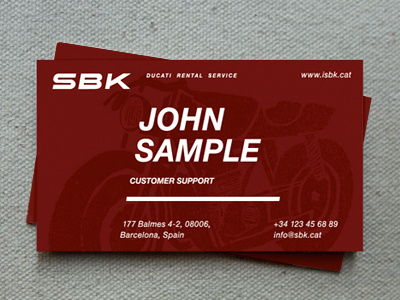 SBK | Ducati Rental Service barcelona bike ducati identity logotype minimal motocycles red rental speed