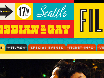 Seattle Lesbian & Gay Film Festival campaign event film identity web