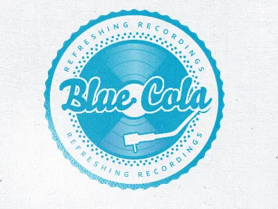 Blue Cola label logo music