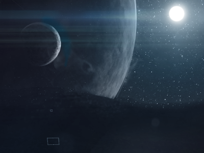 Through the lens lens planet space