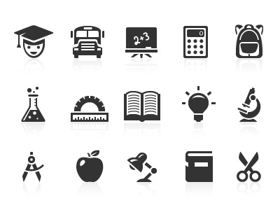 Education Icons education icons pixel school