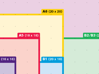 Tabs colors measurements tabs