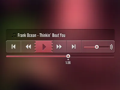 Media Player Assets 2 button buttons clear glass interface media media player music player photoshop player ui