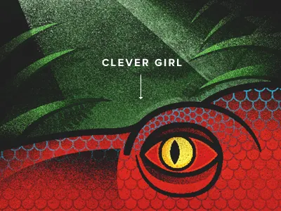 Jurassic Park (1993) big claws clever i movie raptor texture warmup