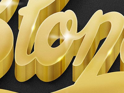 Gold Type effects girls gold hermosillo méxico sonora typography