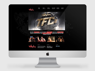 Van Demon Promotions Website elitivia mma tfc2 van demon web design website