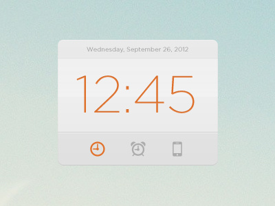 Clock Rebound clock ui widget