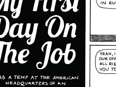 Dirty Diamonds comics hand lettering illustration ink typography