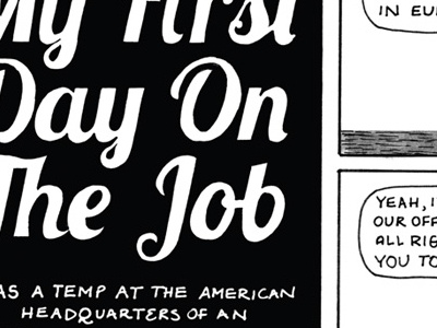 Dirty Diamonds comics hand lettering illustration ink typography