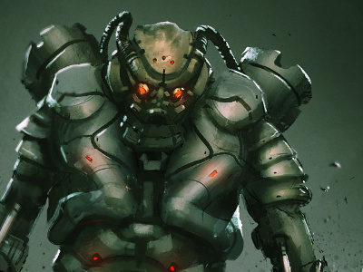 Battle Tech Suit character design concept art power armor