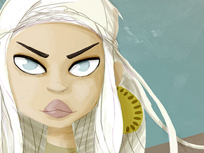 Mother of Dragons dragon drawing girl illustration khaleesi motherofdragon photoshop