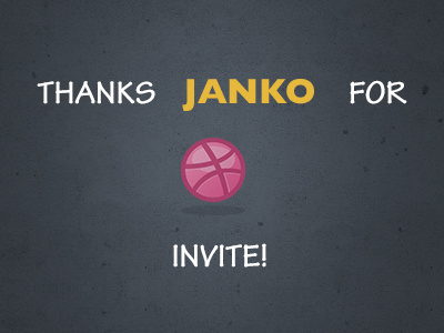 Dribbble Invite!! custom