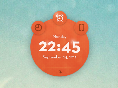Clock Widget rebound alarm clock date devices fast playoff ui widget