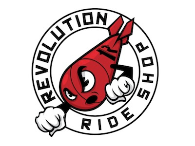 Revo Boardshop bomb character design graphic illustration logo mascot skateboard vector