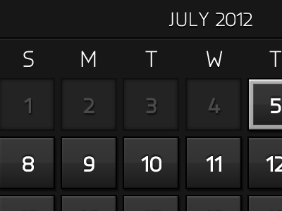 Calendar (noir)