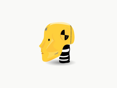 Dummy Icon crash test dummy dummy icon illustration yellow