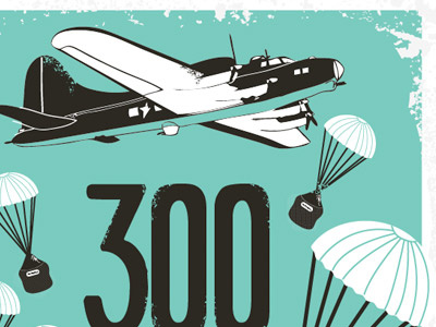 B25 Too airplane bomber retro