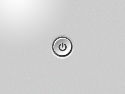 White Button button buttons glossy interface photoshop power power button shiny ui white