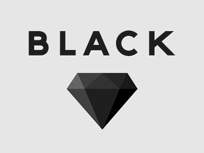 Black black diamond logo minimal type