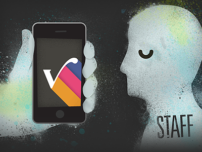 Hand Animation app device illustration paint profile spray