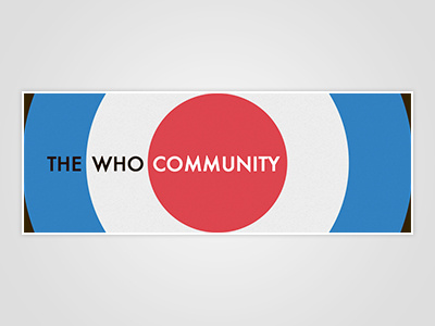 The Who Community Banner banner email fan club music the who web design