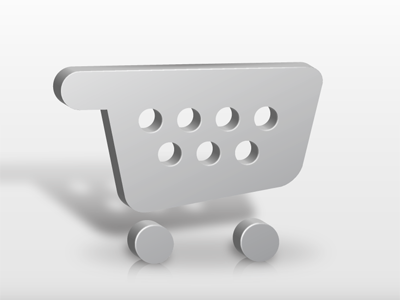 Cart 3d cart shopping vector