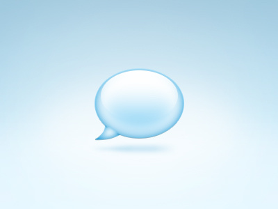 Chat bubble icon blue bubble chat free icon psd