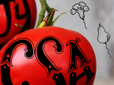 CSA (teaser) csa farm lettering photo tomato typography vegetable