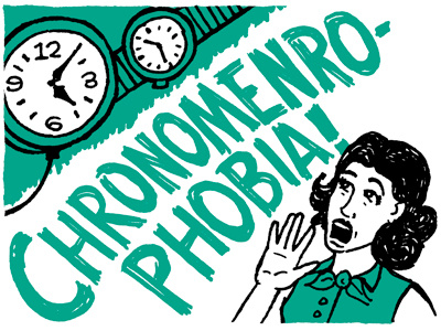 Chronomenrophobia handlettering lettering