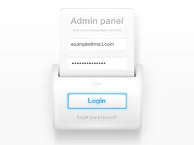 Admin Panel Login Form login sign in