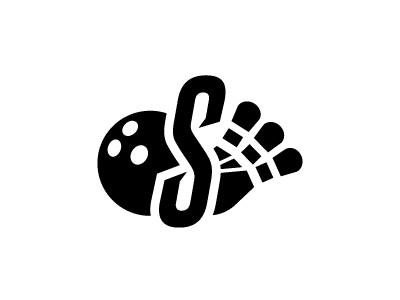 SuperStrike mark. bowling logo mark