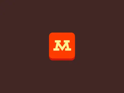 M loader application icon application download loader loading logo m mark symbol