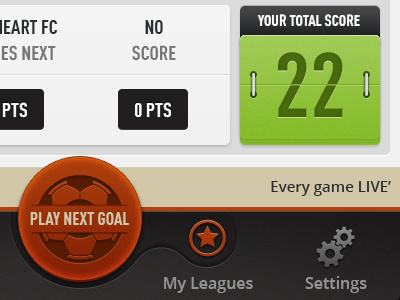 Another Sports App app button counter icon iphone menu numbers points score settings sport sports ui ux