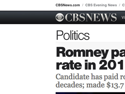 Politics, The New CBS News