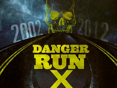 Danger Run X contrast danger run driving game ghost run halloween haunted horror night road skull