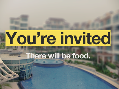 Housewarming Party Invite ftw helvetica highlight invite