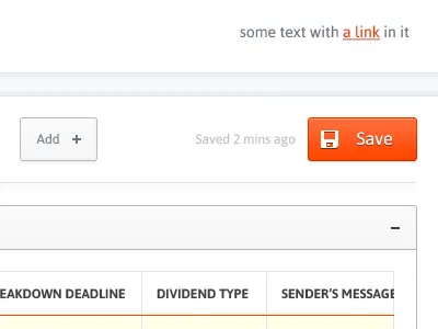 Financial UI accordion app buttons finance table ui