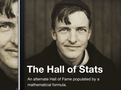 Christy Mathewson baseball infographic mobile sabermetrics