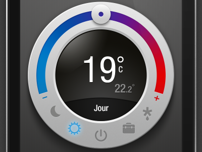 iPhone Thermostat controller domotic iphone thermostat