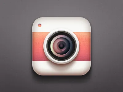 Camera Icon iOS practise app application camera icon ios iphone lens logo practise