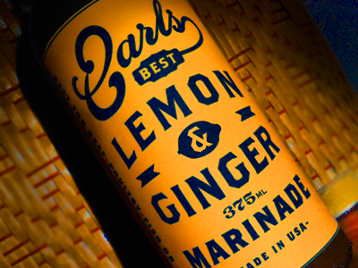 Earls Lemon Ginger Marinade Bottle ale beer best bottle cool diving helmet earls food illustration label lemon and ginger packaging restaurant retro sauce tasty vintage