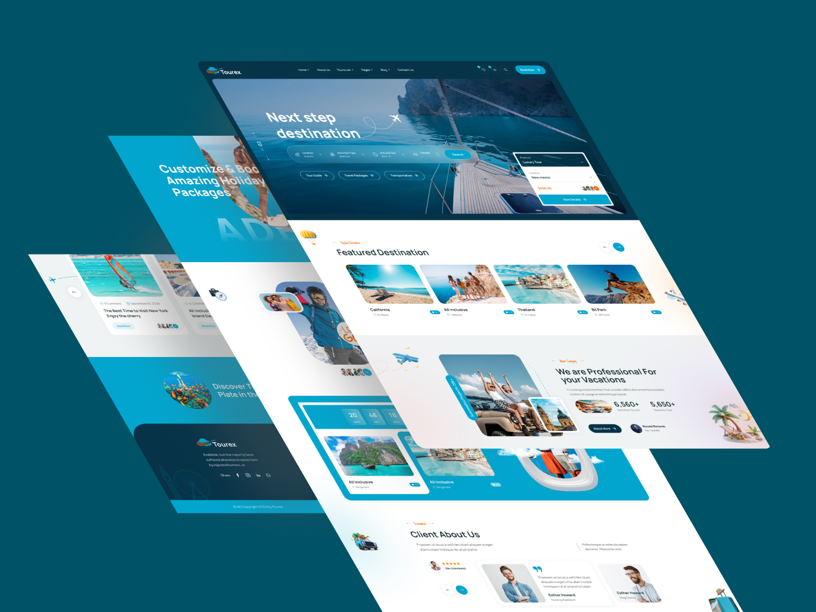 Tourx - Travel and Tours Website Landing Page agency booking business company graphic design holel booking hotel landing langing page pages real template tour agency tourist tours travel travel agency ui website