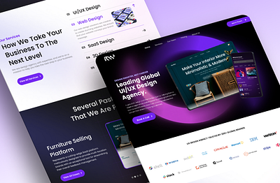 An UI/UX Agency Website adobe adobe xd design figma figma design product design ui ui ux uiux user experience user interface ux website design